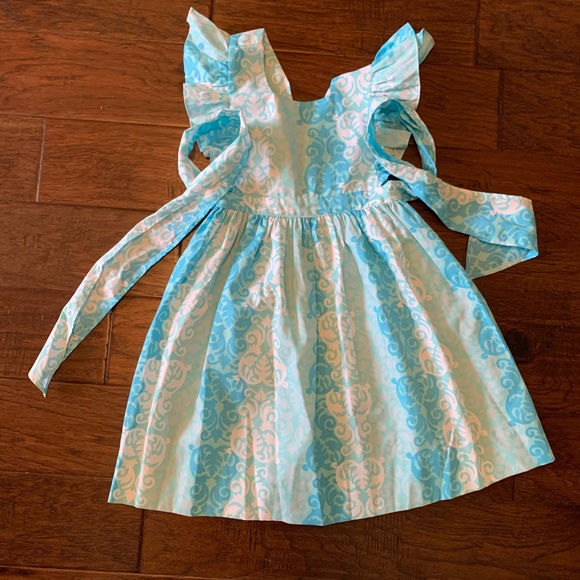 Eleanor Rose Other - Eleanor Rose Damask Blue Girls Dress Size 7/8